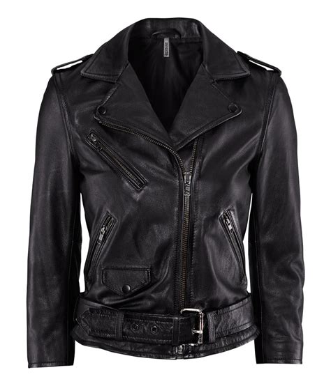 leather jacket h&m